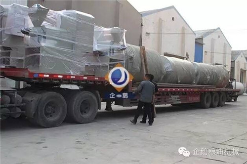 广西客户花生油成套设备发货现场(图1)